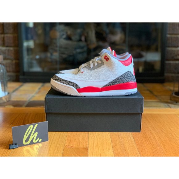 Jordan Other - Size 3y Air Jordan 3 Retro “Fire Red” Athletic Basketball Shoes DM0966-160